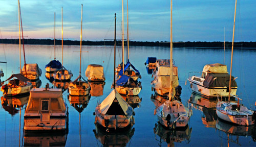 Costanera de Colón al atardecer